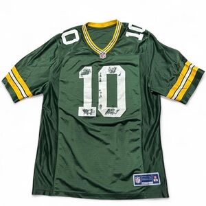 Green Bay Packers Football Jersey with Number 10 Jordan Love